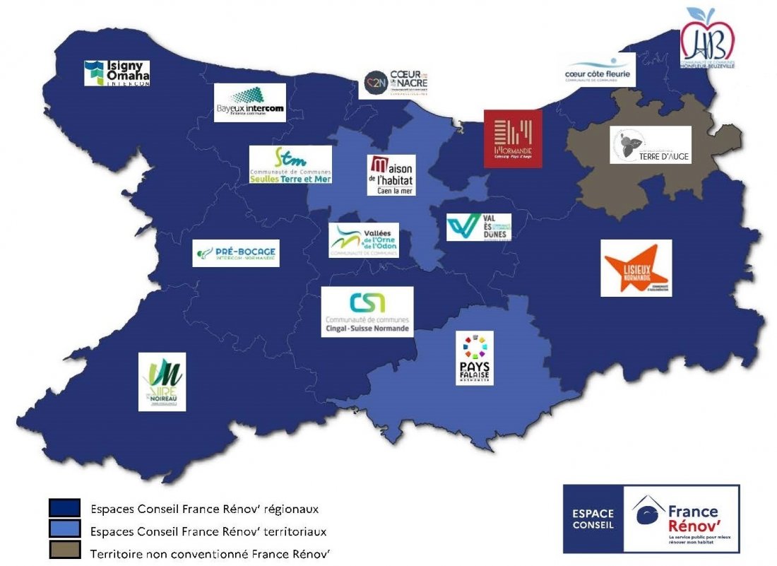 Les espaces France Renov’ du Calvados